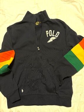 SOLD-MKTPLC-Polo Ralph Lauren "RL Champs" Foot Quarter-Zip Pullover - Minor Flaw